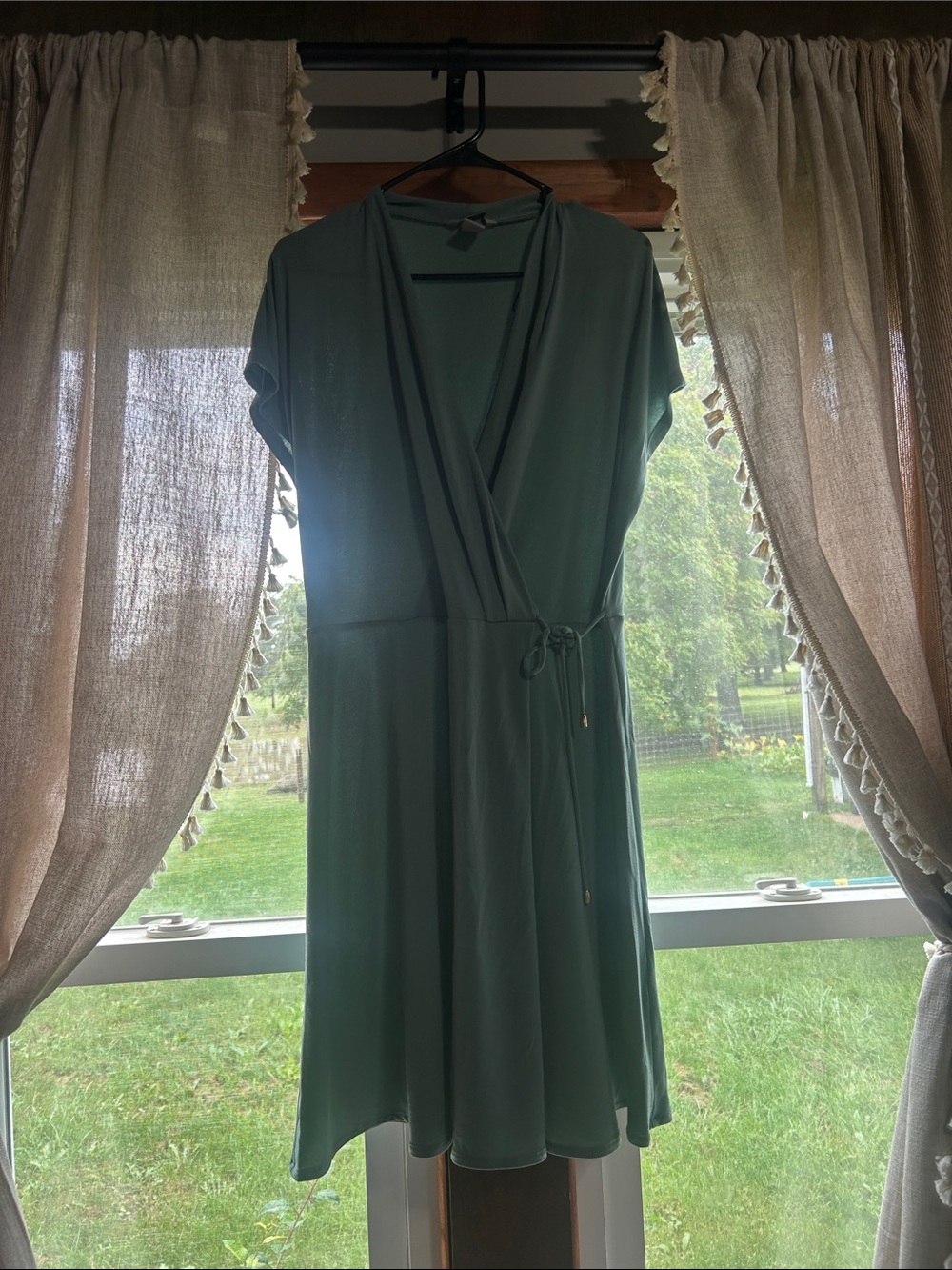 H&M Forest Green Wrap Dress